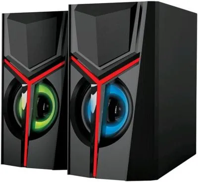 Акустическая система 2,0 Qumo Tron AS007,10ВТ, RGB подсветка USB+3.5 jack, объемное звучание