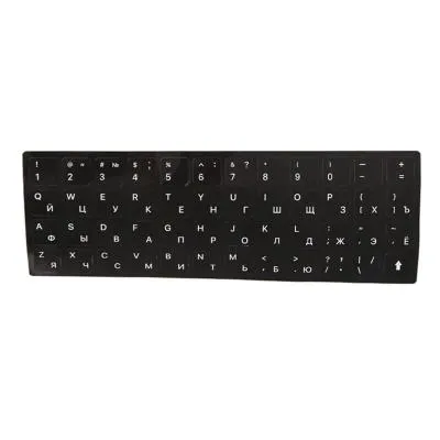 Наклейка на клавиатуру Red Line для ноутбука русская и английская раскладка черный