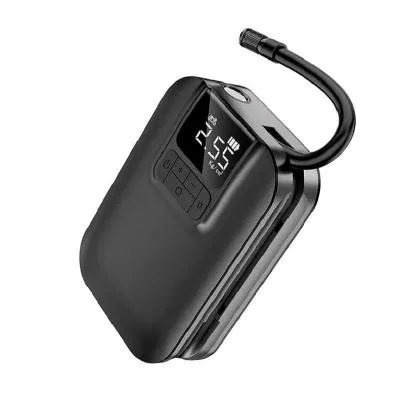 Автомобильный компрессор беспроводной смарт насос Hoco S53 5000mAh черный 