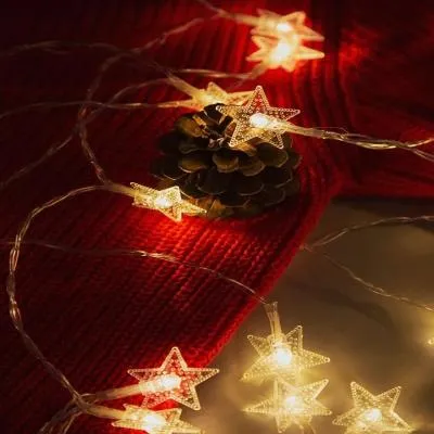 Гирлянда USB звезда 3 м 20 ламп теплый свет