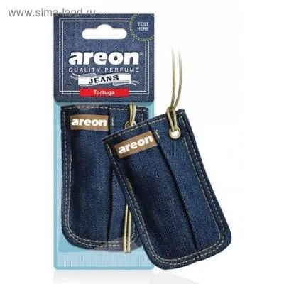 Автомобильный ароматизатор Areon Jeans Products Tortuga \ Тортуга 704-AJ-002												
