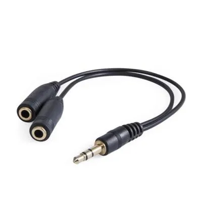 Аудио-кабель разветвитель для наушников AVS AU-622 черный