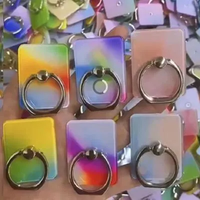 POPSOCKET попсокет для телефона прямоугольный с кольцом переход цвета в ассортименте