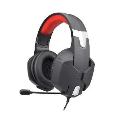 Наушники проводные накладные игровые Ritmix RН-566M Gaming с регулятором громкости черно-красные