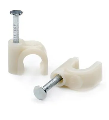 Скоба для крепления кабеля Atcom AT15256 6 mm 50 шт белые