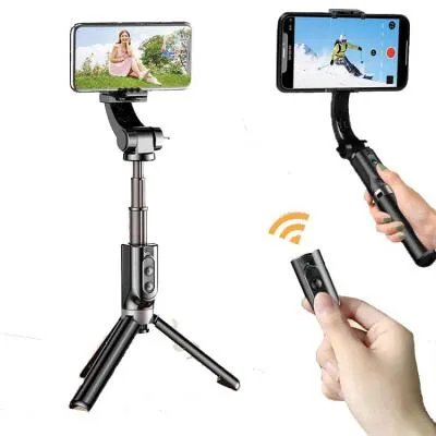 Стабилизатор для телефона H202/RK-C39 со штативом-треногой черный