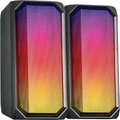 Акустическая система 2,0+Bluetooth Qumo Charisma BT 0054,15ВТ, RGB подсветка USB+3.5 jack, объемное звучание, блютуз