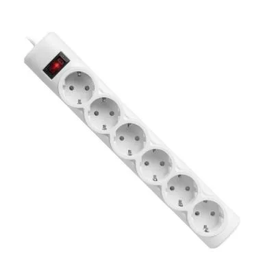 Сетевой фильтр DEFENDER DFS 153 6 гнезд 3м белый