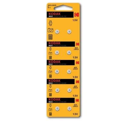 Батарейка Kodak алкалиновая AG1 (364) LR621, LR60 (KAG1-10) Max