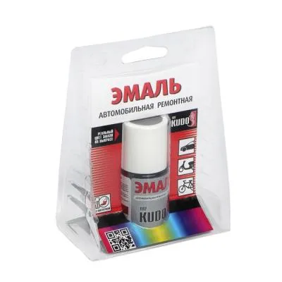 Краска с кисточкой Ford Focus Deep rosso red, темно-красный металлик, 15 мл. KUDO KU-72050