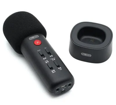 Микрофон для караоке Joyroom K Series JR-K2 1200mAh Live черный (подключение через кабель)