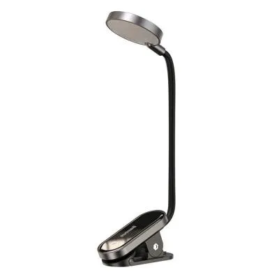 Лампа настольная мини Светильник с прищепкой Baseus Comfort Reading Mini Clip Lamp DGRAD-0G темно-серый