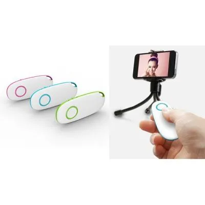 BT Блютуз пульт для селфи Noosy BR-01 голубой