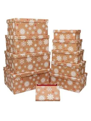 Коробка подарочная "Снежинки" 26х17 см 2580132