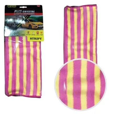 Салфетка микрофибра высокой плотности 2-х цветная AVS MF-6104 (35х40см) (1шт) 