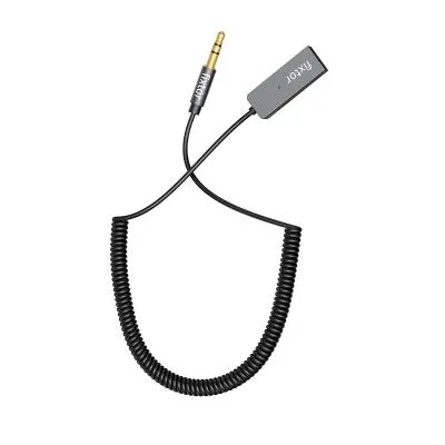 Блютуз aux FM трансмиттер bluetooth адаптер ресивер Fixtor BUA2 черный