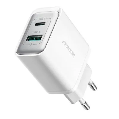 Сетевое зарядное устройство Адаптер Блок питания Joyroom JR-TCF15EU PD 30W + USB QC3.0 / Type-C USB-C + USB белое