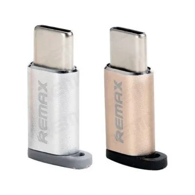 Адаптер переходник с Micro USB на Type-C USB Remax RA-USB1 золото