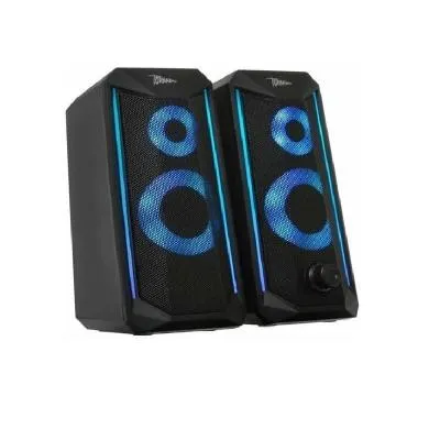 Акустическая система 2,0 Qumo Tornado AS008,15ВТ, управляемая многорежимная RGB подсветка USB+3.5 jack, объемное звучание