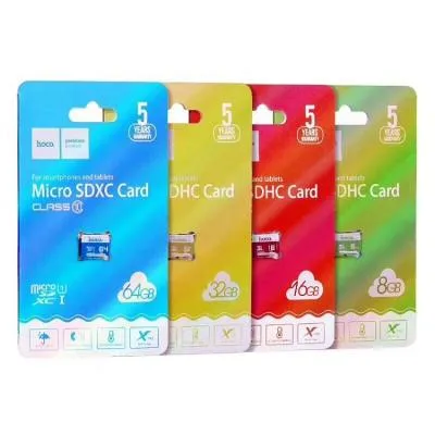 Карта памяти HOCO Micro SDHXC Class 10 без адаптера 64Gb Blue