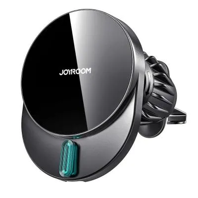 Автомобильный держатель для телефона Joyroom JR-ZS409 Magnetic магнитный с беспроводной зарядкой 15W в решетку вентиляции черный