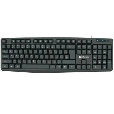 Клавиатура проводная DEFENDER Concept HB-164 RU 104+FN 1.8м черная