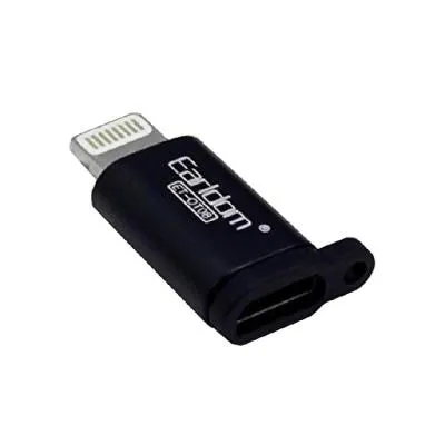 Адаптер переходник с Micro USB на Lightning Ealdom ET-OT08 черный