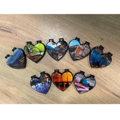 POPSOCKET попсокет для телефона сердце с зеркальцем рисунок в ассортименте