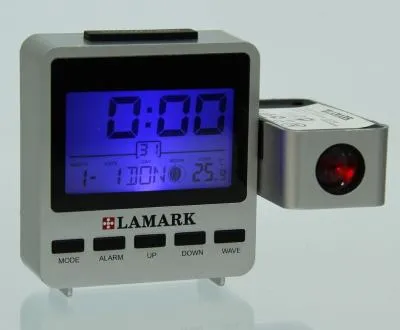 Радиочасы 2100 SR термометр, проекция на стену LAMARK