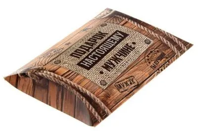 Коробка сборная фигурная "Подарок настоящему мужчине", 18х11 см 1594850