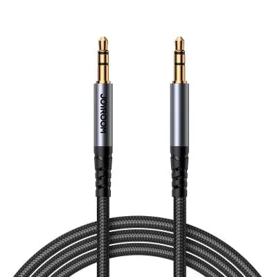 Кабель Aux Joyroom SY-A08 2м плетеный черный