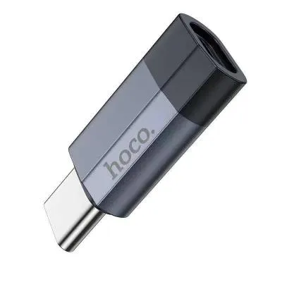 Адаптер переходник с Type-C USB на Lightning Hoco UA29 3A черный