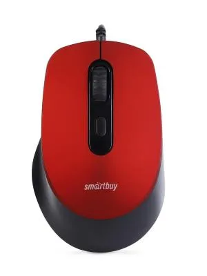 Мышь проводная Smartbuy ONE 265-R бесшумная красная (SBM-265-R)