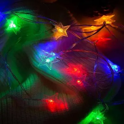 Гирлянда USB звезда 3 м 20 ламп цветная