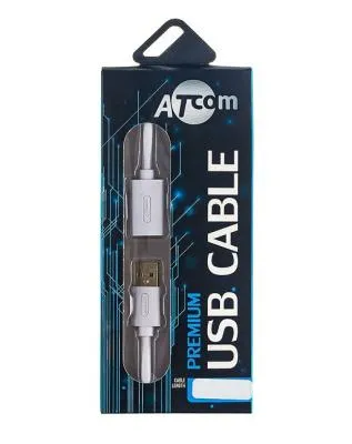 Кабель удлинитель USB AM-AF Atcom AT3688 1.8м белый в коробке