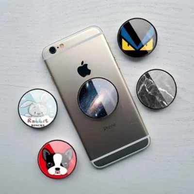 POPSOCKET для телефона FC силикон+пластик рисунок в ассортименте