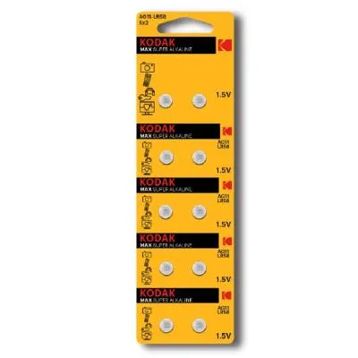 Батарейка Kodak алкалиновая AG11 (361) LR721, LR58 (KAG11-10) Max