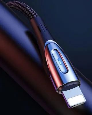 Кабель для зарядки iphone Lightning Joyroom S-M411 3м 2.4A в оплетке черный