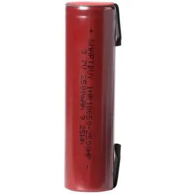 Аккумулятор Smartbuy литиевая LI18650 2500mAh высокотоковый с выводами 3.7V (SBBR-18650-1S2500HP)