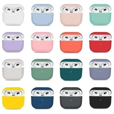 Чехол для наушников  3 ультратонкий силикон dark blue