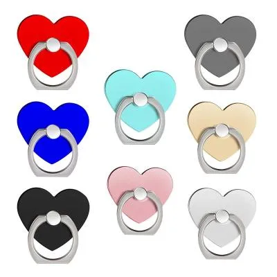 POPSOCKET попсокет для телефона сердце с кольцом металл синий