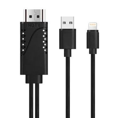 Кабель HDTV Lightning - HDMI Fixtor OT-7522A черный