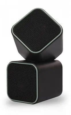 Акустическая система 2,0 Smartbuy CUTE, 6Вт, USB черно-зеленые (SBA-2580)