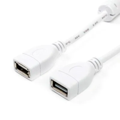 Кабель удлинитель USB AF-AF Atcom AT5647 1.8м белый