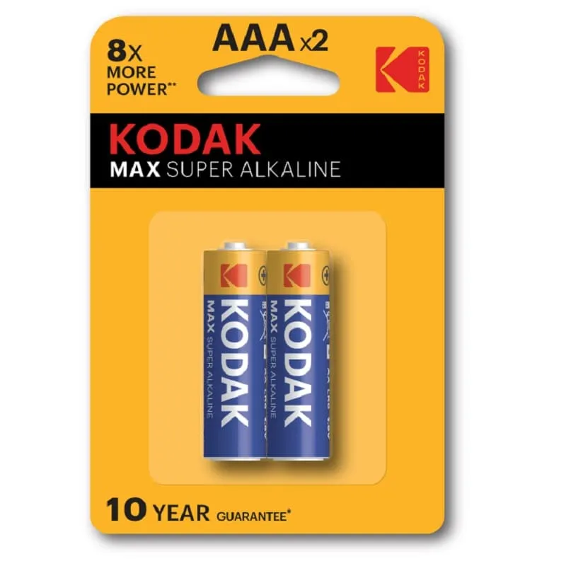 Батарейка Kodak алкалиновая LR03-2BL Max Super Alkaline