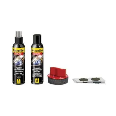 Набор для очистки и полировки прозрачных пластиковых поверхностей 2х118 мл DoctorWax DW5040