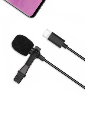 Микрофон петличный Type-C xomobile MKF 02 2m черный