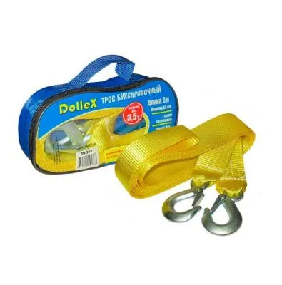 Трос буксировочный FELIX 4.5 м, 50мм, 3.5 т. 2 крюка