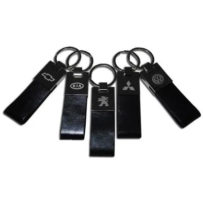 Брелок AE1213 - VOLKSWAGEN черная кожа, хром