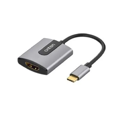 Адаптер переходник конвертер с Type-C USB на HDMI 4K Ultra HD Onten OTN-9587S серый
